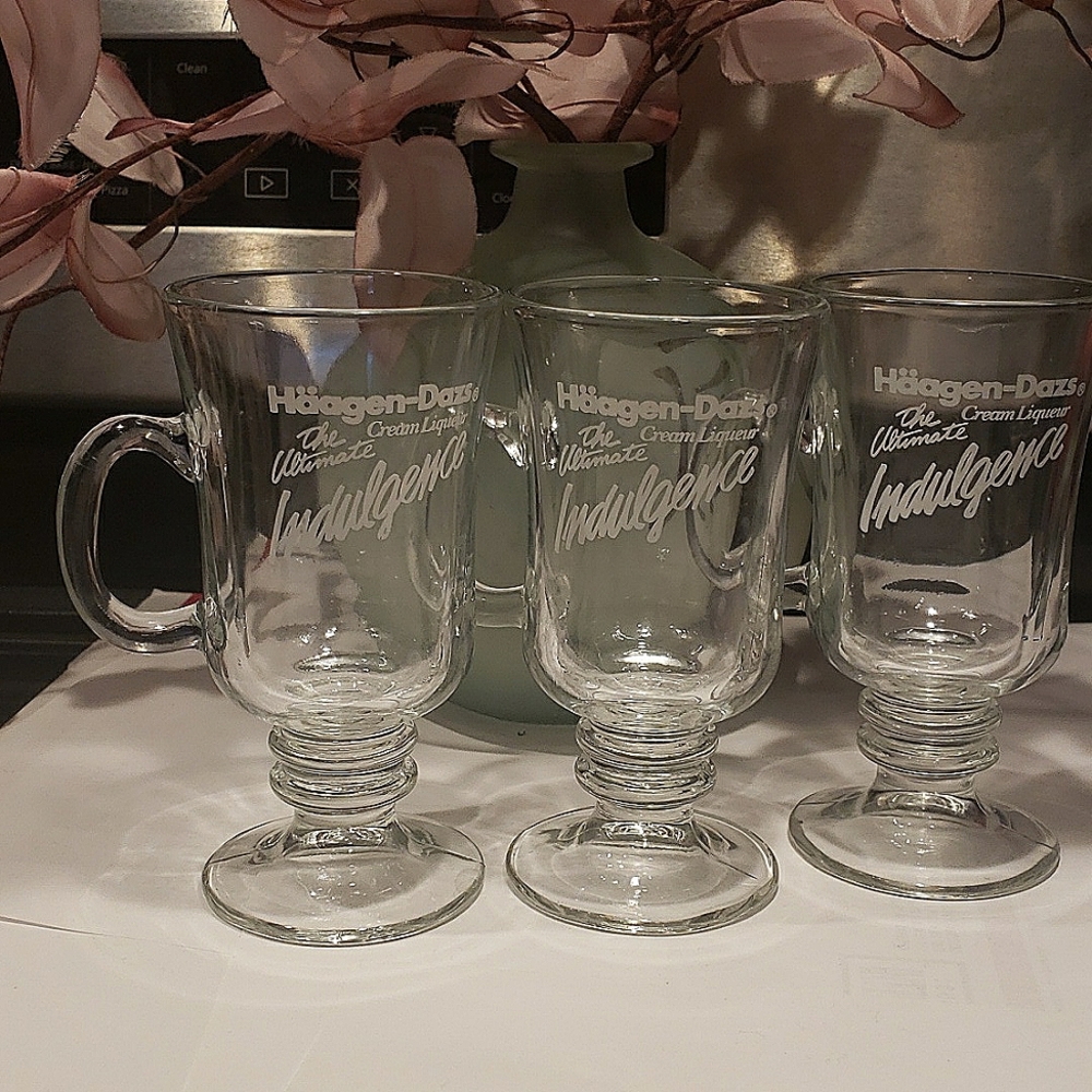 Hagen-Dazs Indulgence 8oz Irish Coffee Mugs (set of 3)